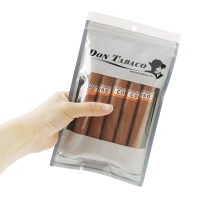 Bolsa de humedad para cigarros reutilizable, duradera y personalizada con cremallera, producto de embalaje e impresión de nueva generación para cigarros