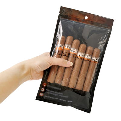 Bolsa de humedad para cigarros reutilizable, duradera y personalizada con cremallera, producto de embalaje e impresión de nueva generación para cigarros