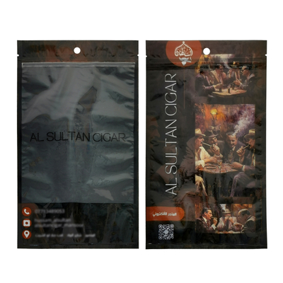 Bolsa de humedad para cigarros reutilizable, duradera y personalizada con cremallera, producto de embalaje e impresión de nueva generación para cigarros