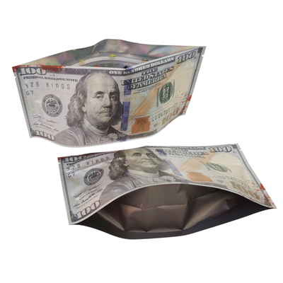 Bolsa plana personalizada con cierre de cerradura con sello de 3 lados para empacar cigarrillos de tabaco