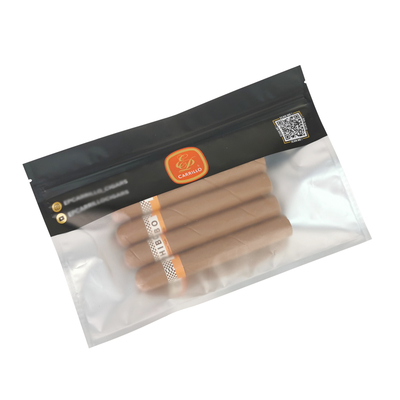 Embalaje de cigarrillos a prueba de humedad y olor Bolsa de embalaje de alimentos cerradura de cremallera Tabaco Envase de cigarrillos embalaje de plástico Bolsas Mylar