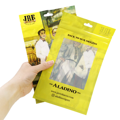 Embalaje con cremallera Bolsa de cigarros Bolsas de cremallera en caja Bolsa de plástico de cigarros Fabricante profesional de embalajes de tabaco