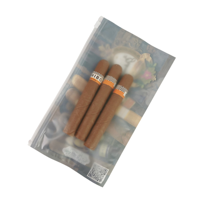 Impresión de logotipo personalizado Envase de cigarro Deslizador Cerradura de cremallera Tubo de tabaco Bolsa de plástico Paquete Humidor de cigarro Bolsa de cremallera Bolsas de embalaje