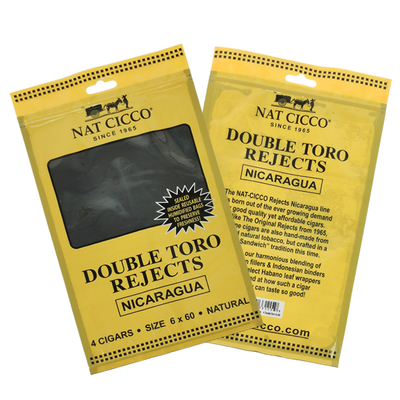 Embalaje de tabaco personalizado Humidificador bolsa de plástico humidificador bolsa de cigarro con higrómetro y divisor