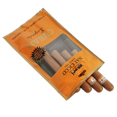 Embalaje de tabaco personalizado Humidificador Bolsas de plástico Humidificador de cigarros humidificados Bolsas Humidor para 4-5 cigarros con higrómetro y divisor
