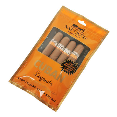 Bolsa Humidor de Viaje con Impresión Personalizada para 4-6 Cigarros, Bolsas de Plástico Humidificadas con Bolsa de Embalaje para Cigarros