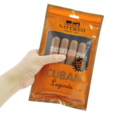 Bolsa Humidor de Viaje con Impresión Personalizada para 4-6 Cigarros, Bolsas de Plástico Humidificadas con Bolsa de Embalaje para Cigarros