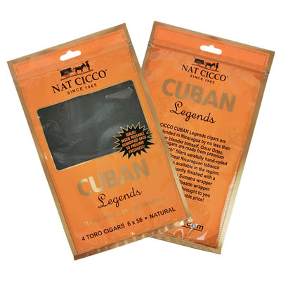 Bolsa Humidor de Viaje con Impresión Personalizada para 4-6 Cigarros, Bolsas de Plástico Humidificadas con Bolsa de Embalaje para Cigarros