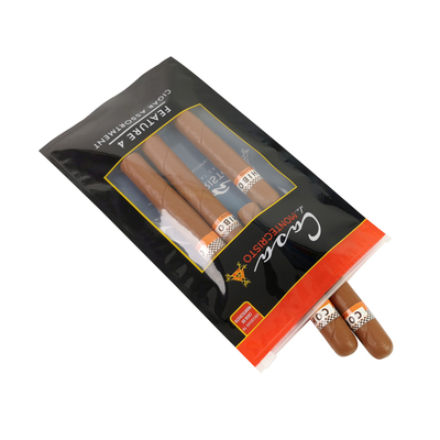 Bolsas de plástico PET/PE para impresión rotograbado, bolsa de sellado lateral con cremallera, bolsa para cigarros, bolsa para tabaco, bolsa Mylar para embalaje