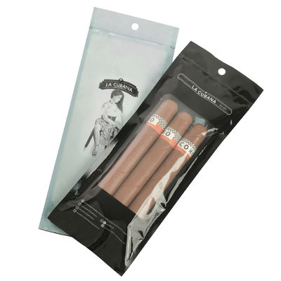 Humilificador de cigarros profesional bolsa hidratante humedad personalizada bolsas de embalaje de cigarrillos de plástico