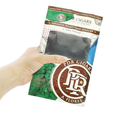 Bolsa de embalaje de plástico hidratante con ventana clara