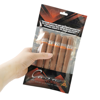 Impresión de embalaje Bolsa de sellado de 3 lados Embalaje de alimentos Bolsas de Mylar Bolsa de tabaco Bolsas de cigarros Personalizadas con cremallera