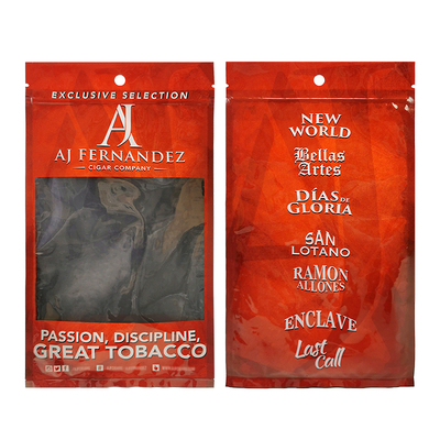 Profesión Bolsa de cigarrillos de humidificador de plástico 65-75% RH 90 días Bolsa de cigarrillos