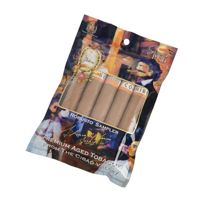 Bolsa de embalaje de cigarrillos de cierre con cremallera impresa a medida Bolsa de embalaje de hojas de tabaco Bolsa de embalaje de alimentos congelados Bolsas de embalaje de alimentos