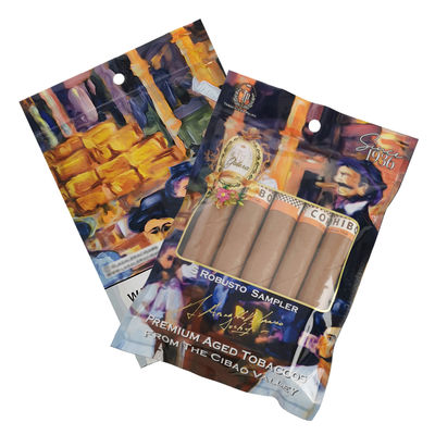 Bolsa de embalaje de cigarrillos de cierre con cremallera impresa a medida Bolsa de embalaje de hojas de tabaco Bolsa de embalaje de alimentos congelados Bolsas de embalaje de alimentos
