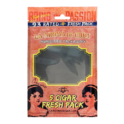 Bolsa Humidor de Viaje con Impresión Personalizada para 4-6 Cigarros, Bolsas de Plástico Humidificadas con Bolsa de Embalaje para Cigarros