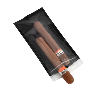 Bolsas portátiles de cigarrillos con cerradura con cerradura con ventana transparente Sistema de humidificación de cigarrillos Bolsa de humidificación de cigarrillos y bolsa de embalaje de cigarrillos
