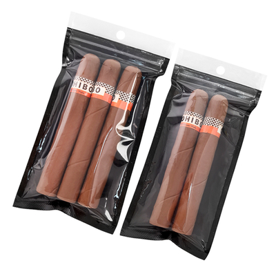 Bolsas portátiles de cigarrillos con cerradura con cerradura con ventana transparente Sistema de humidificación de cigarrillos Bolsa de humidificación de cigarrillos y bolsa de embalaje de cigarrillos