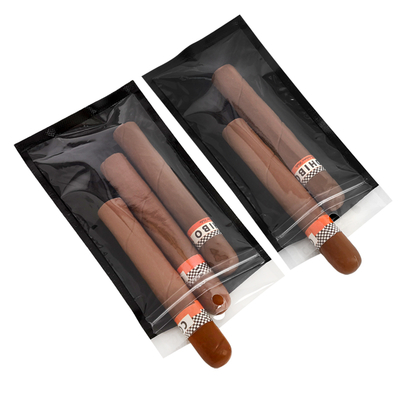 Bolsas portátiles de cigarrillos con cerradura con cerradura con ventana transparente Sistema de humidificación de cigarrillos Bolsa de humidificación de cigarrillos y bolsa de embalaje de cigarrillos
