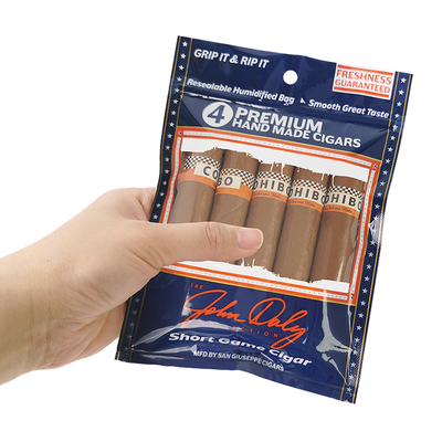 Bolsas de cigarrillos de plástico de diseño personalizado Bolsas de cigarrillos de humedad con capa de humidificador