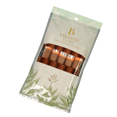Impresión de grabado a medida Bolsas de cigarros humidificadas Bolsas de cigarros de humedad de cierre de cerradura 5 cigarros Envasado simple con un embalaje de plástico transparente