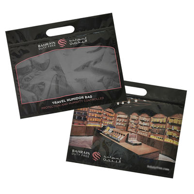Impresión de Personalización Humedad Bolsas de Cigarros Cremallera Humidor de Cigarros Embalaje Viaje Humedad Bolsa Humidificadora