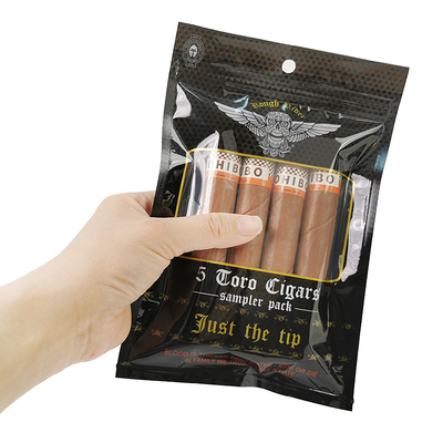 Bolsa de humidor de cigarro sellada de 3 lados a prueba de humedad para viajes y embalaje de humedad / humidificador
