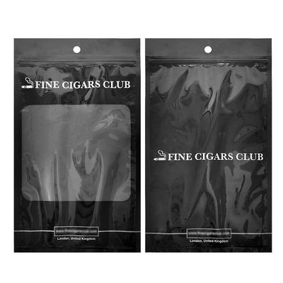 Bolsa de embalaje de plástico desarrollada por nosotros mismos - Bolsas de cigarros / Bolsa de cigarrillos de humedad con cremallera y ventanas