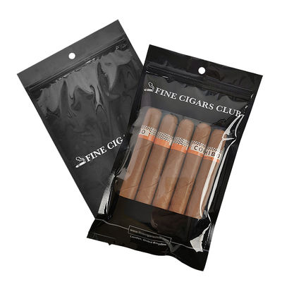 Bolsa de embalaje de plástico desarrollada por nosotros mismos - Bolsas de cigarros / Bolsa de cigarrillos de humedad con cremallera y ventanas