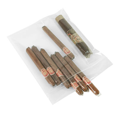 Bolsas de plástico humidor a prueba de humedad de nuevo diseño con cremallera Frescura que preserva la humedad Almacenamiento de cigarros con ranura separada