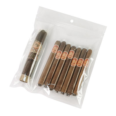 Bolsas de plástico humidor a prueba de humedad de nuevo diseño con cremallera Frescura que preserva la humedad Almacenamiento de cigarros con ranura separada