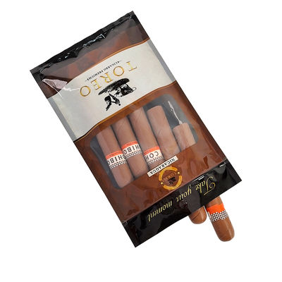 Bolsas de plástico humidor a prueba de humedad de nuevo diseño con cremallera Frescura que preserva la humedad Almacenamiento de cigarros con ranura separada