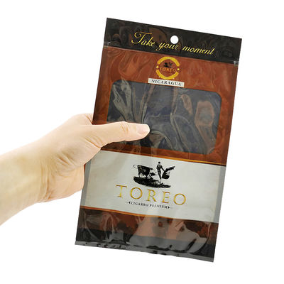 Bolsas de plástico humidor a prueba de humedad de nuevo diseño con cremallera Frescura que preserva la humedad Almacenamiento de cigarros con ranura separada