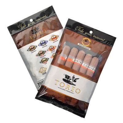 Bolsas de plástico humidor a prueba de humedad de nuevo diseño con cremallera Frescura que preserva la humedad Almacenamiento de cigarros con ranura separada