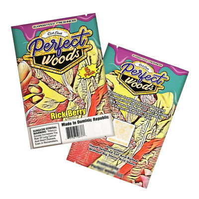 Bolsa para cigarros de embalaje de venta directa de fábrica, dorada, de material de tabaco, de plástico, con alta calidad