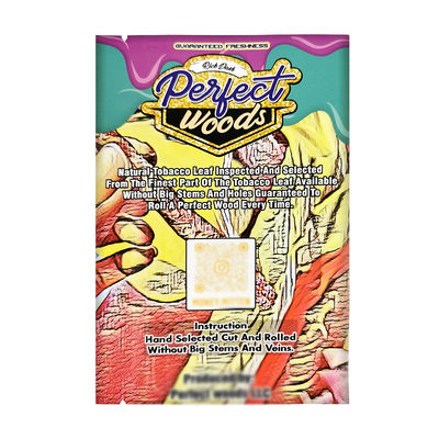 Bolsa para cigarros de embalaje de venta directa de fábrica, dorada, de material de tabaco, de plástico, con alta calidad