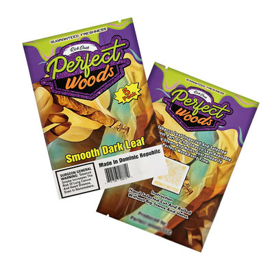 Logotipo personalizado sello térmico papel de aluminio bolsa Mylar humedad embalaje de tabaco cierre de cerradura humidor de plástico cigarrillo cerradura de cerradura bolsas de humedad de cigarrillos