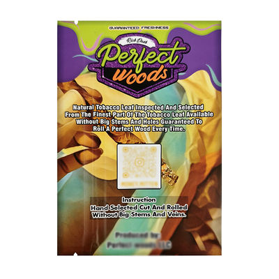 Logotipo personalizado sello térmico papel de aluminio bolsa Mylar humedad embalaje de tabaco cierre de cerradura humidor de plástico cigarrillo cerradura de cerradura bolsas de humedad de cigarrillos