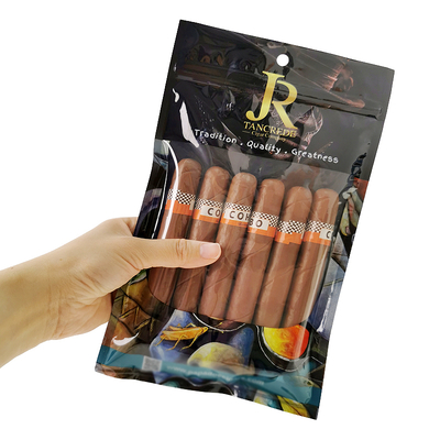 Impresión a medida Accesorios para fumar de plástico a mano con rodillo de tabaco Bolsa de viaje para cigarrillos de tabaco para bolsas de embalaje