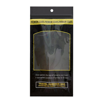Bolsa humidificada para cigarros con logotipo personalizado con paquete de humedad incorporado Bolsas de tabaco para cigarros con cremallera