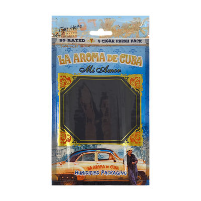 Estuche de viaje para cigarros de cuero de lujo personalizado con humidificador, bolsa portátil para humidor forrada de cedro, control de humedad, bolsa con cierre hermético