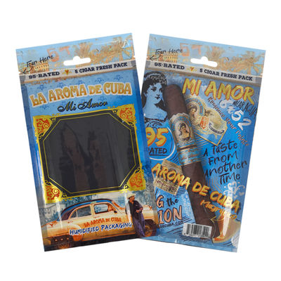 Estuche de viaje para cigarros de cuero de lujo personalizado con humidificador, bolsa portátil para humidor forrada de cedro, control de humedad, bolsa con cierre hermético