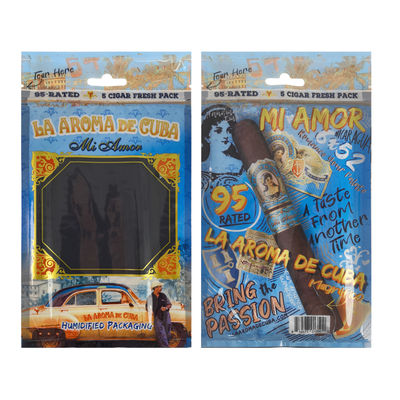 Estuche de viaje para cigarros de cuero de lujo personalizado con humidificador, bolsa portátil para humidor forrada de cedro, control de humedad, bolsa con cierre hermético