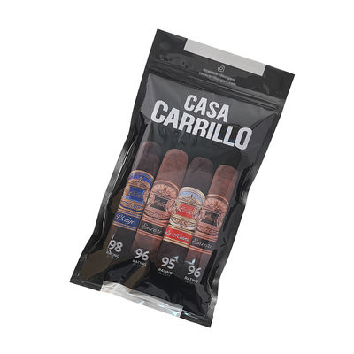 Estuche de viaje para cigarros de cuero de lujo personalizado con humidificador, bolsa portátil para humidor forrada de cedro, control de humedad, bolsa con cierre hermético