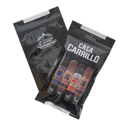 Estuche de viaje para cigarros de cuero de lujo personalizado con humidificador, bolsa portátil para humidor forrada de cedro, control de humedad, bolsa con cierre hermético