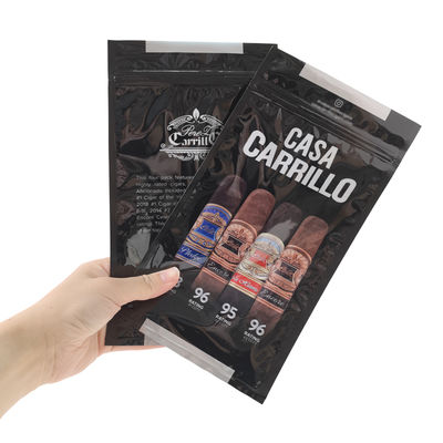 Estuche de viaje para cigarros de cuero de lujo personalizado con humidificador, bolsa portátil para humidor forrada de cedro, control de humedad, bolsa con cierre hermético