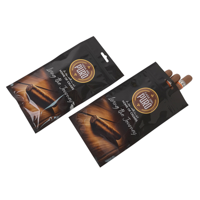 Bolsa de embalaje de cigarrillos de plástico con cierre de cremallera con cierre de cremallera Bolsa de cigarrillos de tabaco Mylar