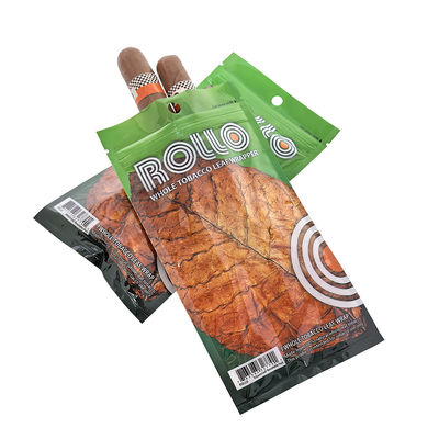 Impresión personalizada de plástico para rodar a mano Accesorios para fumar Tabaco Bolsas de cigarros de cierre con cremallera Bolsas de embalaje hidratante