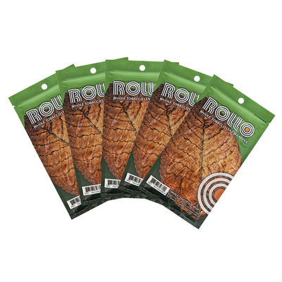 Impresión personalizada de plástico para rodar a mano Accesorios para fumar Tabaco Bolsas de cigarros de cierre con cremallera Bolsas de embalaje hidratante