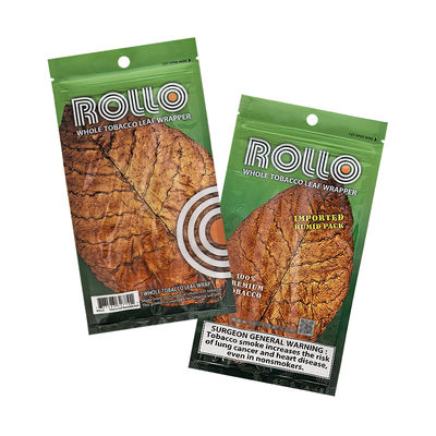 Impresión personalizada de plástico para rodar a mano Accesorios para fumar Tabaco Bolsas de cigarros de cierre con cremallera Bolsas de embalaje hidratante
